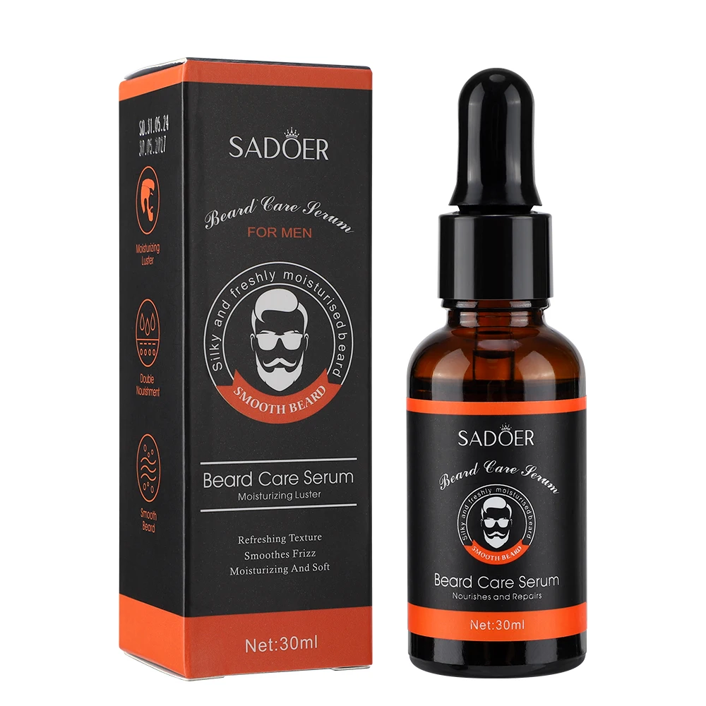 30 مللي زيت اللحية للرجال ترطيب عميق تنعيم تليين مصل نمو اللحية يحسن التجعد النباتات الطبيعية جوهر العناية باللحية