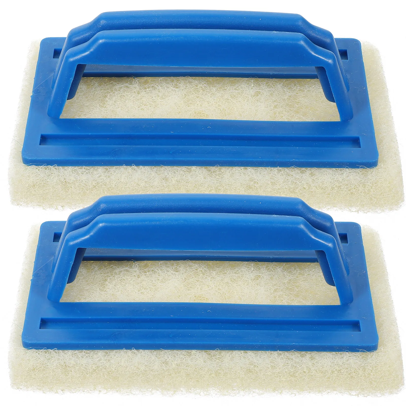 2 قطعة فرشاة تنظيف حمام السباحة أداة تنظيف شديدة التحمل لحمام السباحة في الأرض حديقة الاستخدام المنزلي مقبض طويل قوي