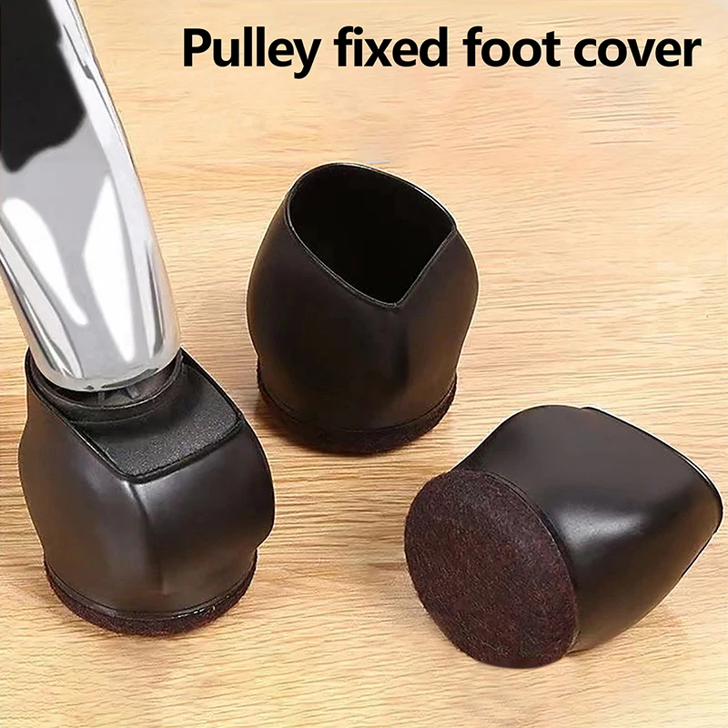 Rubber Bed Office Chair Wheel Stopper Furniture Legs Caster Cups Feet Floor Protectors Felt Pads Bottom Prevents Scratches