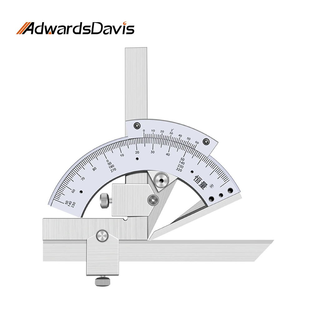 320° Universal Angle Ruler Stainless Steel Vernier Universal Angle Ruler Special Measuring Instrument Tools For Woodworking