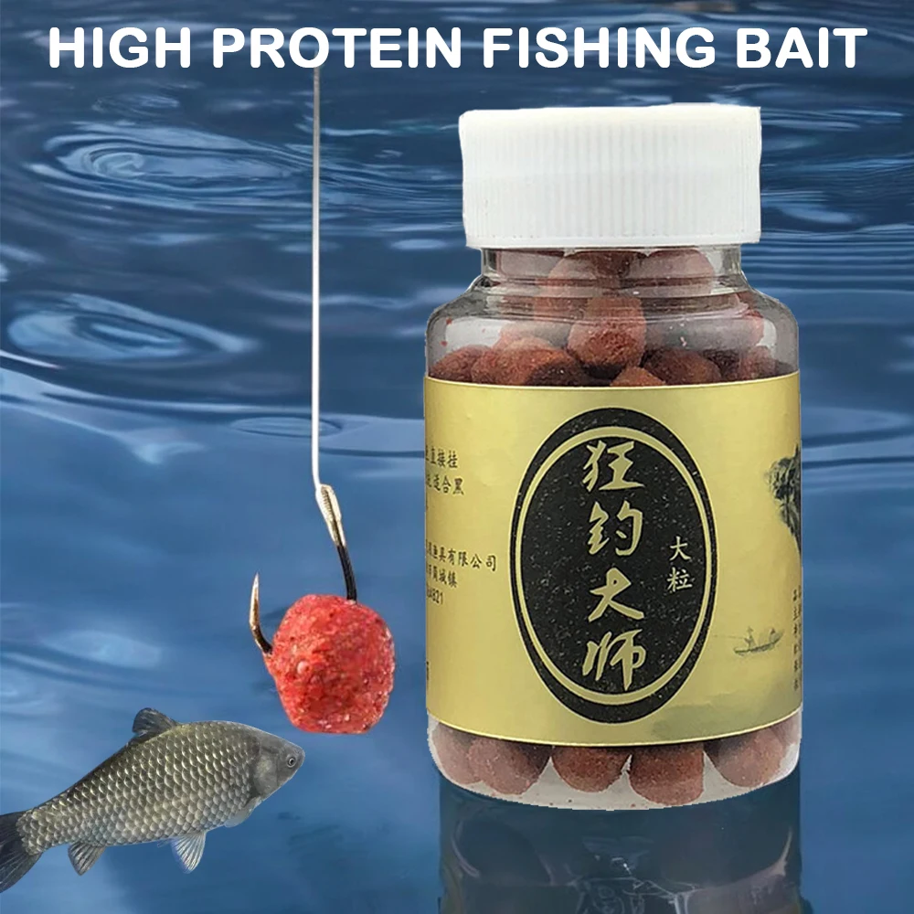 Granular High Protein Fishing Lures for Freshwater Fish Carp Fishing Wild Black Fishing Pit Small/Large Granular Bait Lures