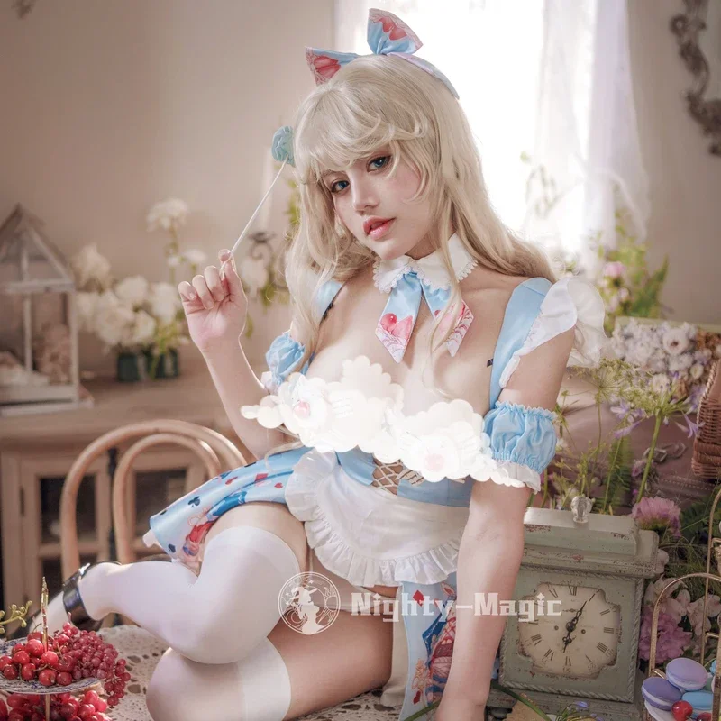 Original Design Alice Lolita Maid Cosplay Woman Lovely Cute Dress Sexy Cosplay Halloween Cosplay costume bikini