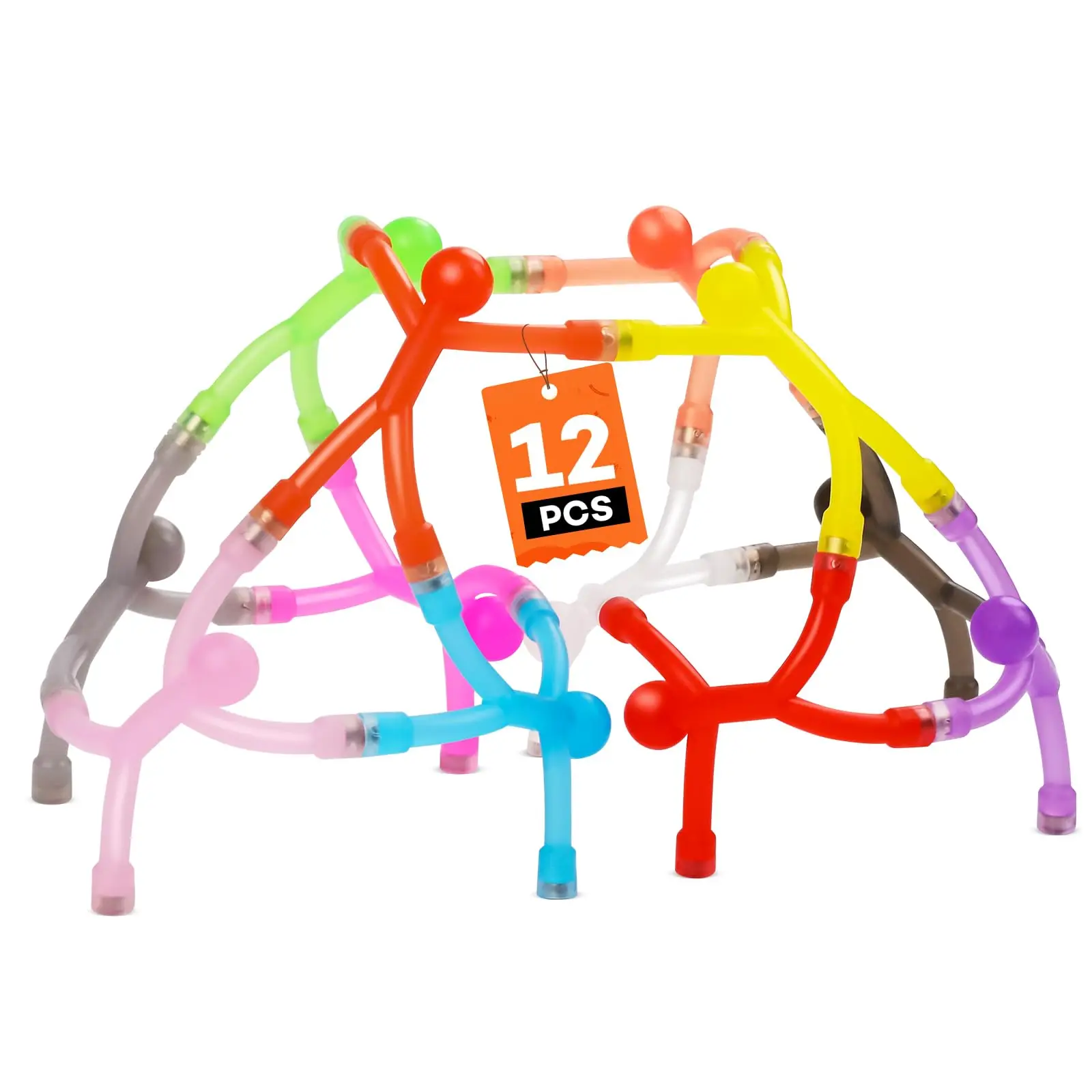 12 Pcs Magnetic People Humanoid Men for Whiteboard Cute Colorful Refrigerator Magnet Fun Locker Decoration