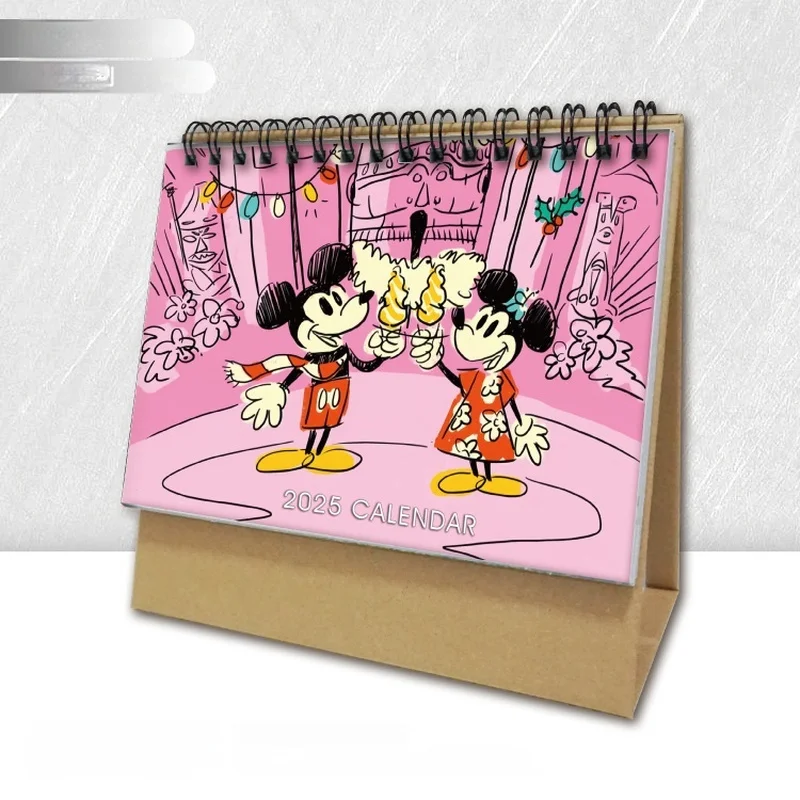 Disney Mickey Mouse Merchandise 2025 6 Zoll vertikale Version 8 Zoll Tischkalender Desktop-Memo-Kalender