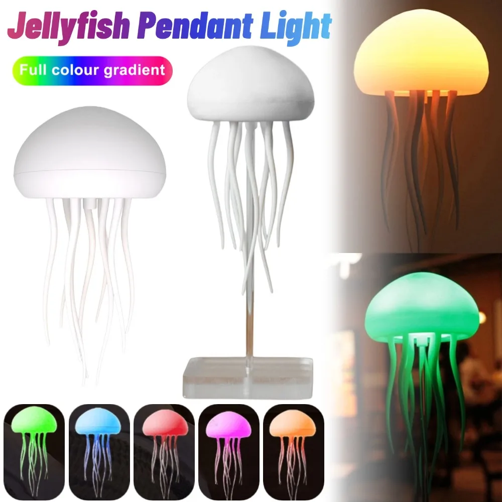 Bedside Bedroom Companion Light Voice Control RGB Gradient LED Ambient Night Lamp Flexible Tentacles for Kids Bedroom Home Decor