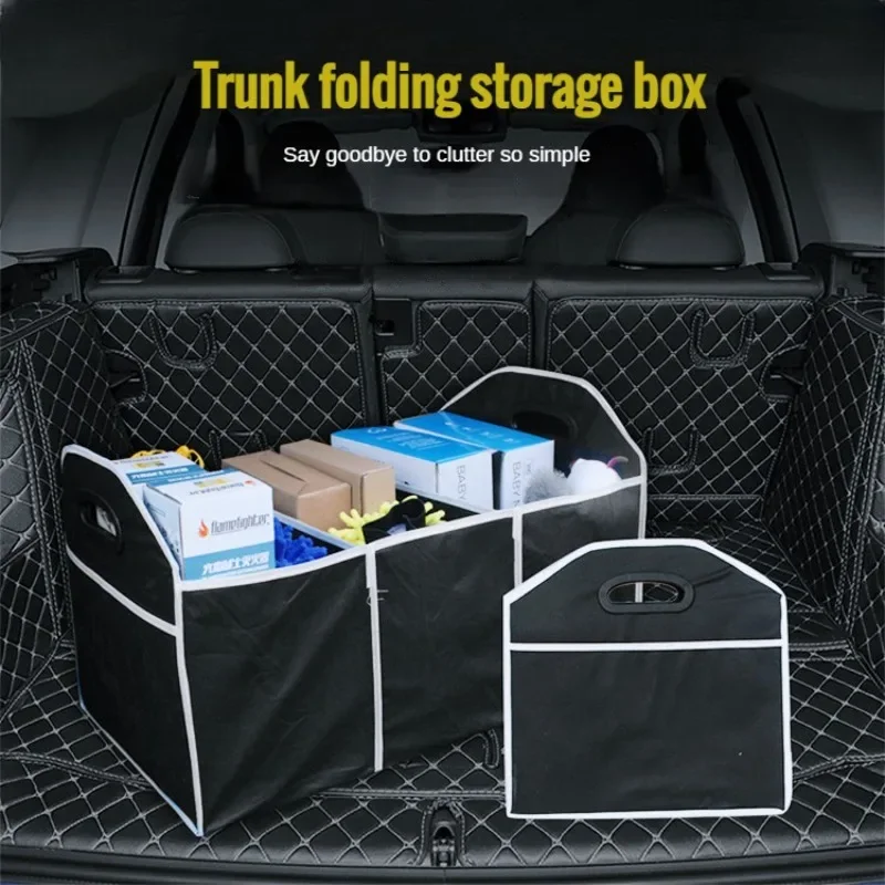 Car Multi-Pocket Trunk Organizer Large Capacity Folding Storage Bag Trunk Stowing and Tidying Trunk Organizer Car Accessories Zr