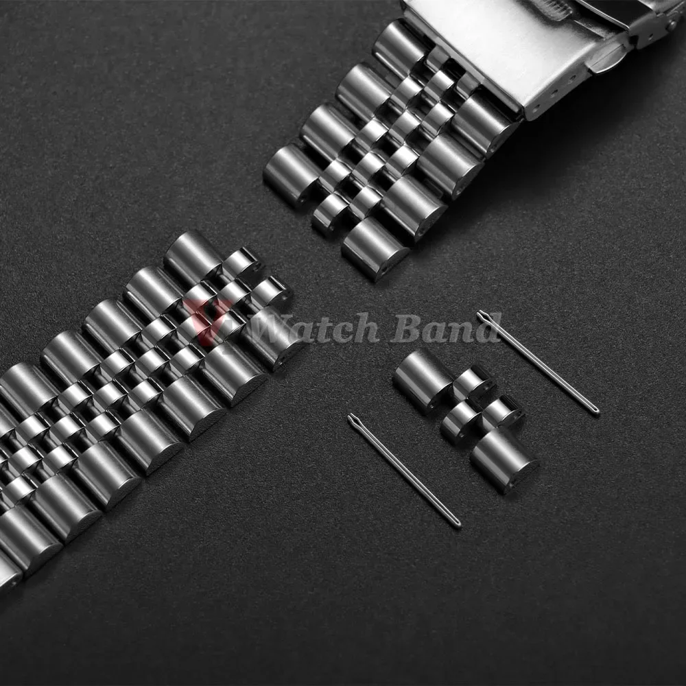 Luxuriöses Massives Edelstahl-Uhrenarmband für Seiko, Jubilee und Oyster-Armbänder 18mm 19mm 20mm 21mm 22mm Herren-Uhrenzubehör – Detail 11