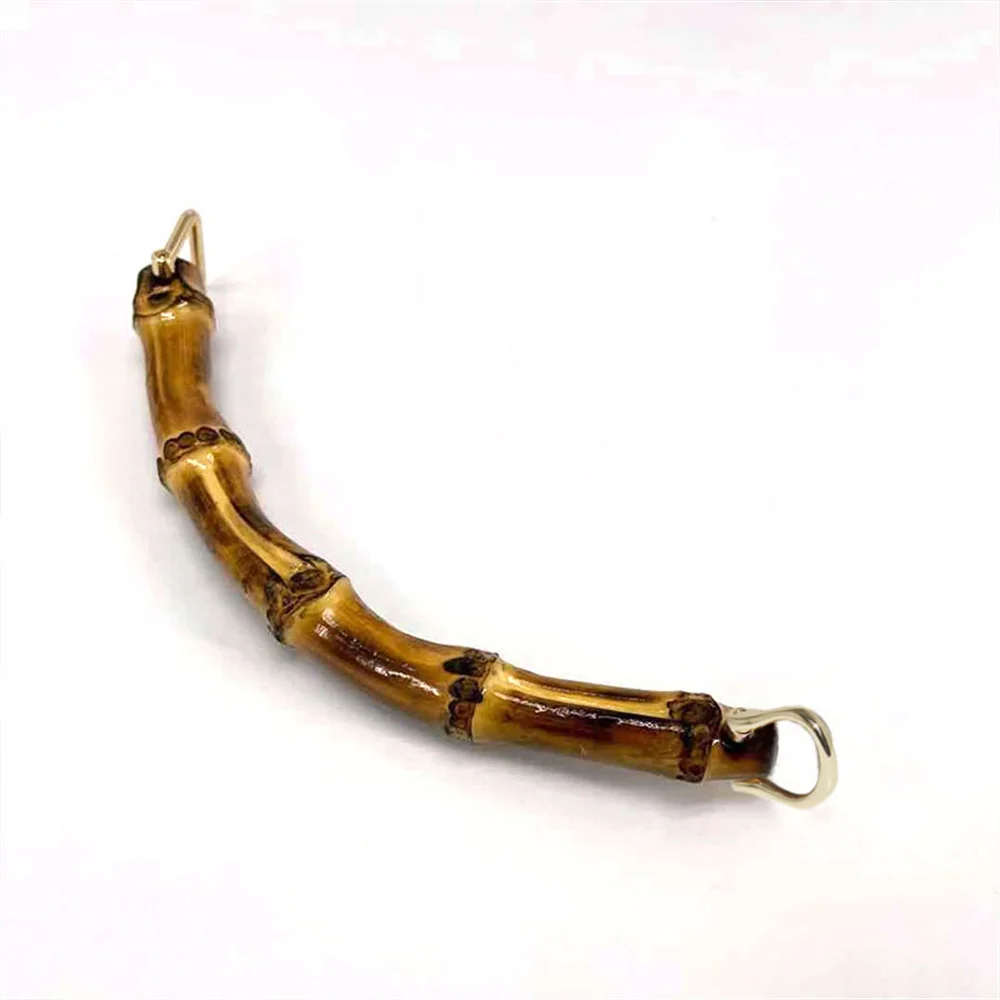 Bamboo Bag Handles For Women Purse Handbags Tote Handle With Link Buckle Woven Bag Handle For DIY Bag Making Accessories