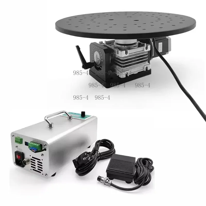 Workbench Electric Rotary Turntable 360° Rotation 300mm Diameter Platform with Control Switch