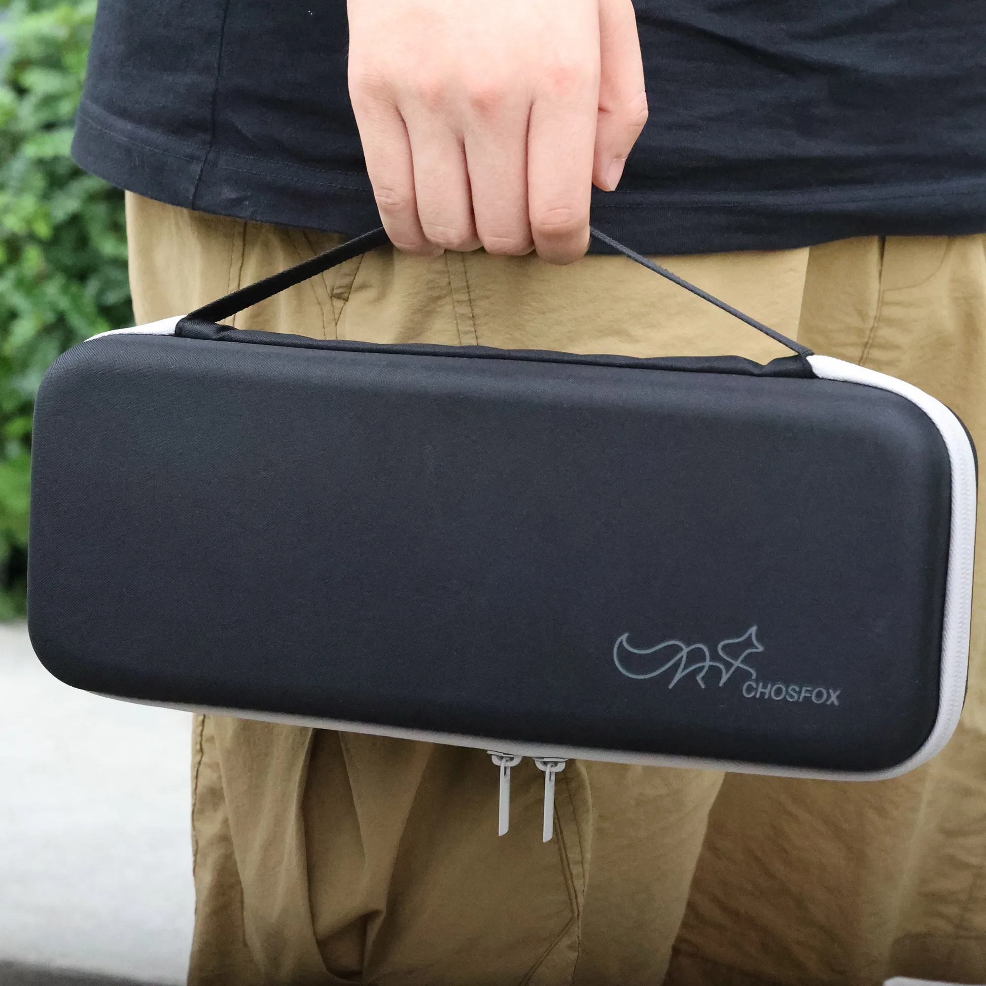 Chosfox Tragbare Tastatur-Aufbewahrungstasche, große Kapazität, mechanische Tastaturtasche, 60/61/64, verdickter Stoff, wasserdichte Schutztasche – Detail 8