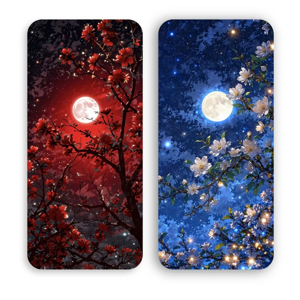 

New 5DDIY Diamond Mosaic Flower and Tree Landscape Moon Full Circle Square Diamond Cartoon Set Embroidery Hobby Decoration