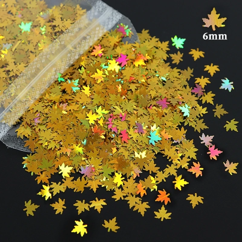 Multipurpose Glitters Maple Leaves Fillers Materials for Pillows and Toy 10 Color Variety Pack Home Accessory Supplies