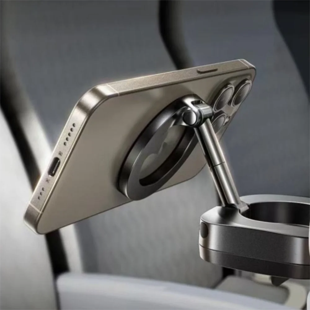 

Portable Magnetic Car Phone Holder Foldable Hands-Free Phone Mount 360° rotation Anti-Shake Adjustable Phone Bracket