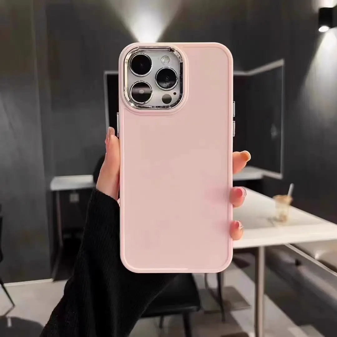 Anti Drop Skin Sensation Phone Case For iPhone 16 PLUS 15 14 13 12 11 7 8 XR PRO XS MAX Dustproof Solid Color Hard Cover