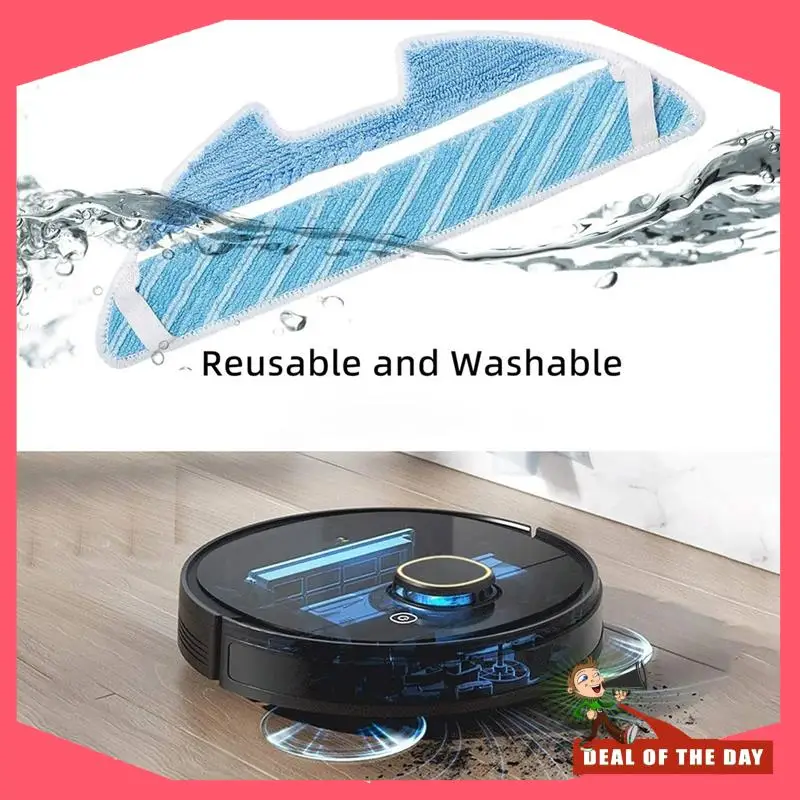 Juego de piezas de repuesto de entrega en 24 horas, incluye cepillo principal, Cepillo Lateral, filtro Hepa, paño de mopa para Robot aspirador Conga 1290 1390 1590