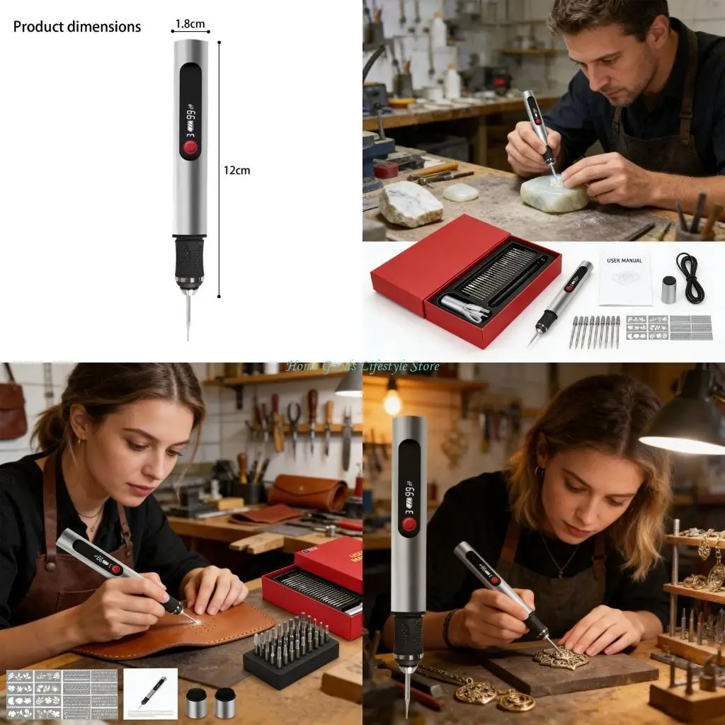 

E74E Flexible Engraver Device 3 Variable Speeds permanent For Creative Works