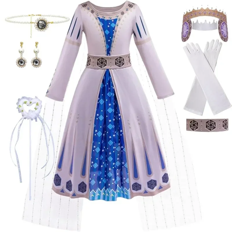 SN88 New Wish Queen Amaya costume for Little Girls Role play Party Halloween Christmas Dress Up Cosplay outfit with Accesso*#2@5
