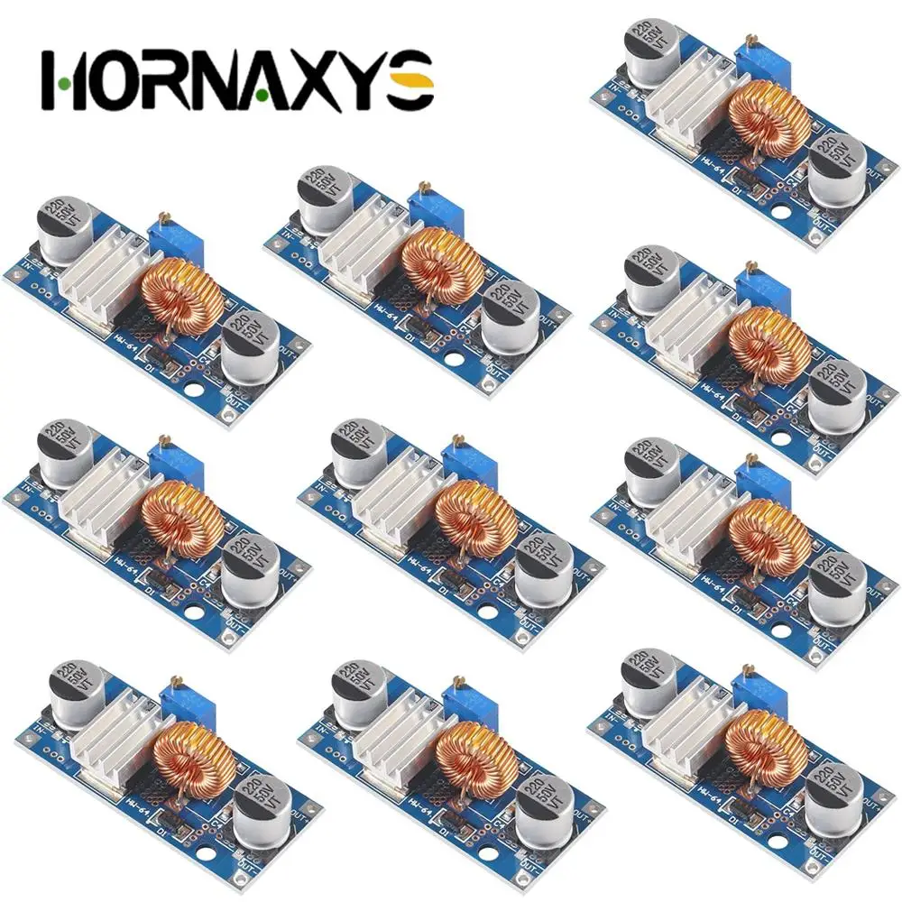5/10PCS 5A XL4015 DC-DC zejść regulowana moc moduł zasilający ładowarka litowa