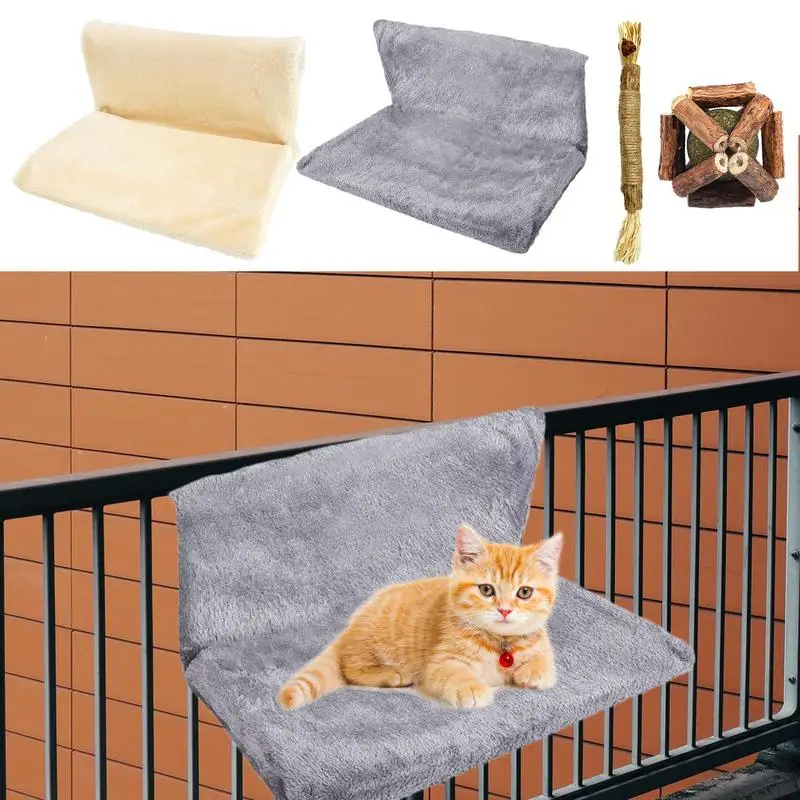 Cat Window Hammock Warm Pet Rest Hammock Washable Soft Cat Hammock For Cage Stable Detachable Pet Bed For Kitten Puppy Small Dog