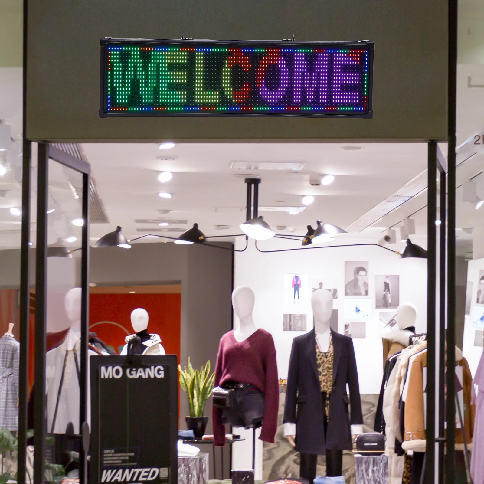 

26*8in LED RGB Programmable Outdoor Sign Scrolling Sign Message Board Full Color