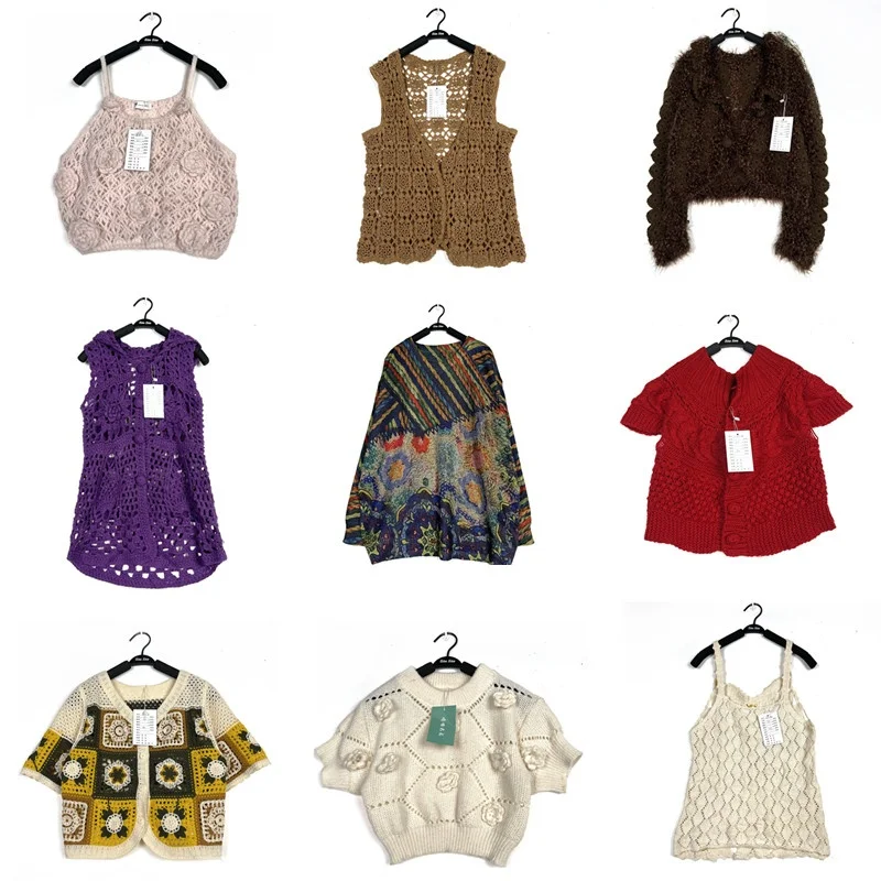 

Handmade Vintage Spring Autumn Hollow out Hook Flower Lazy Sle Countryside Wind Coat Sweater T24 Sweet Sle round Ne Reg...