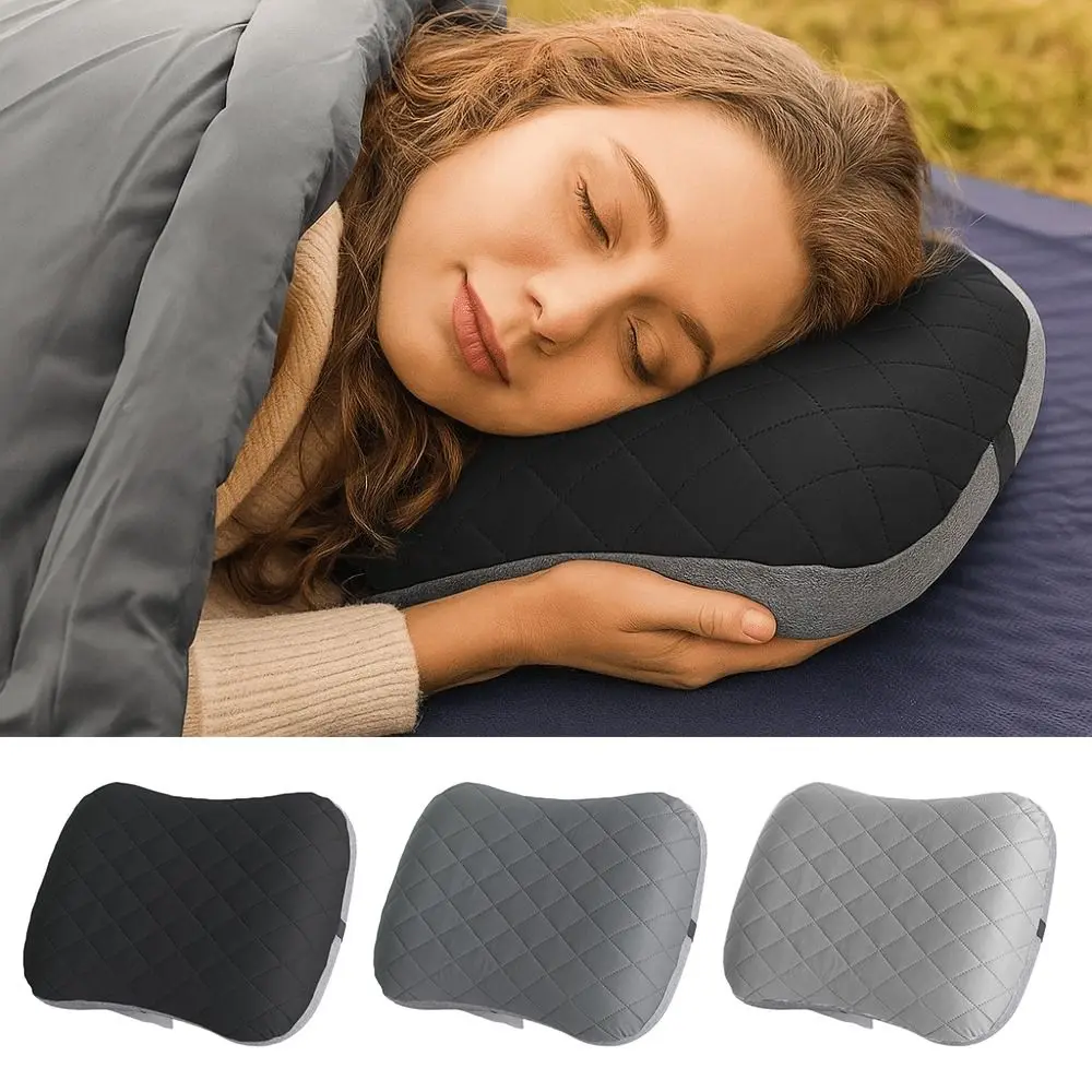 

Ultralight Inflatable Camping Travel Pillow with Soft Washable Cover With Storage Bag Inflating Pillows Neck & Lumbar Support