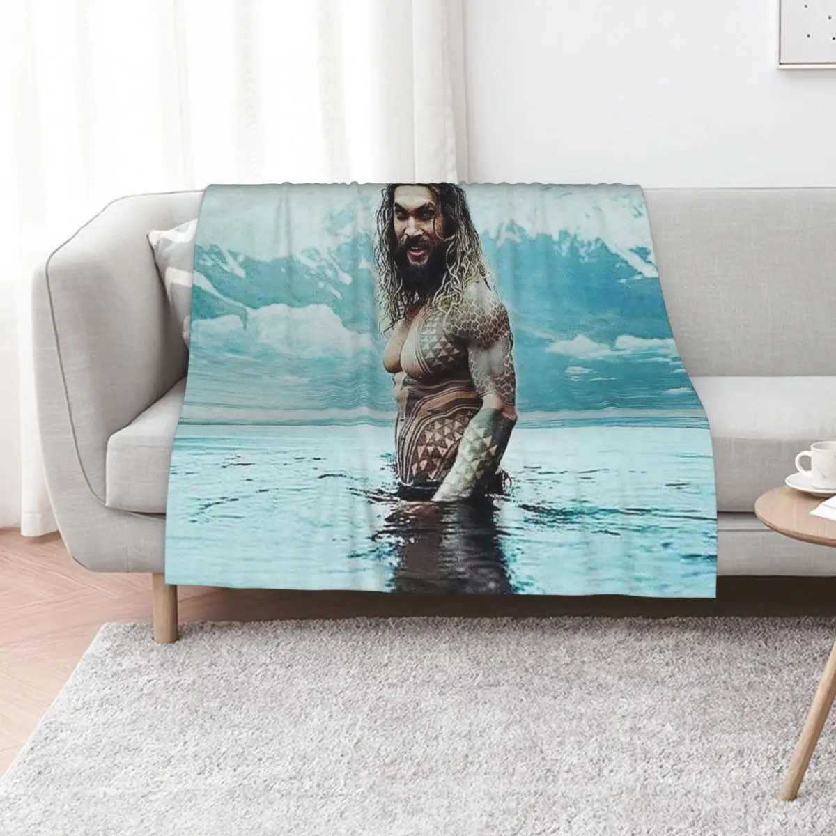

Jason Momoa Throw Blanket Soft Plush Plaid Decorative Beds for sofa Winter beds Blankets