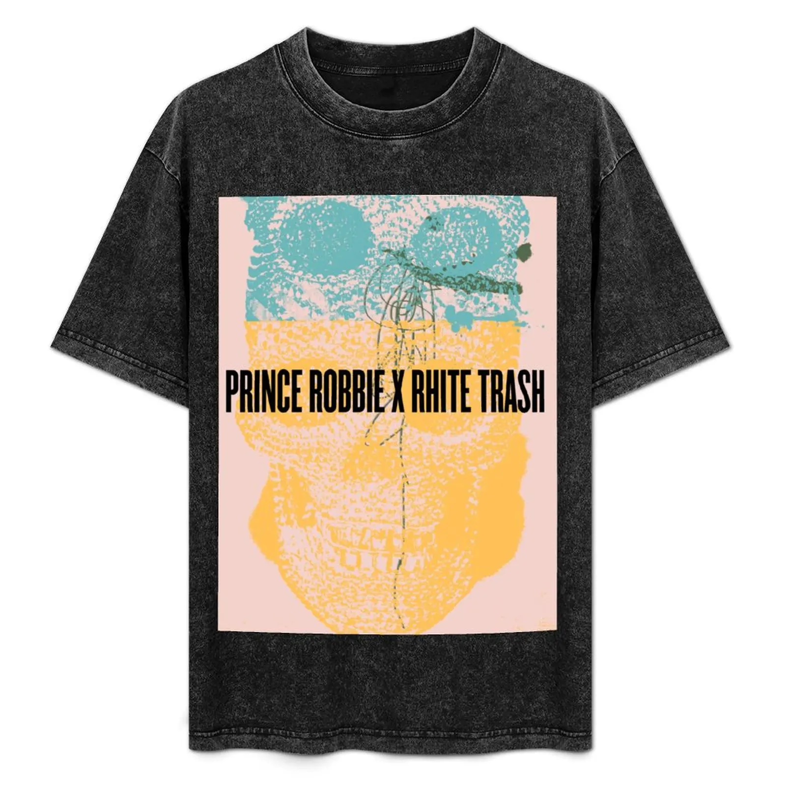 Camiseta Prince Robbie X Rhite Trash Skull (Promo) para hombre, camiseta para fiesta navideña
