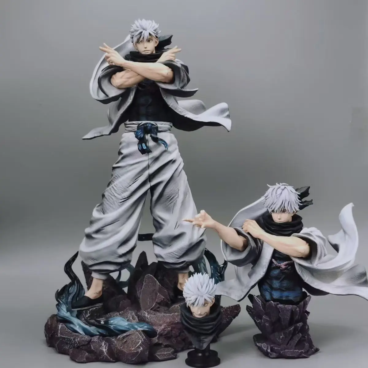 

Фигурка Сатору Годжо из аниме «Магическая битва» с сменными головами, подвижная, 36 см/14,17 дюймов, коллекционная игрушка, подарок