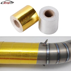 RASTP-New 2'' /5M Thermal exhaust Tape Air Intake Heat Insulation Wrap Tape Exhaust Heat Wrap Roll Heat Shield Tape RS-CR1016