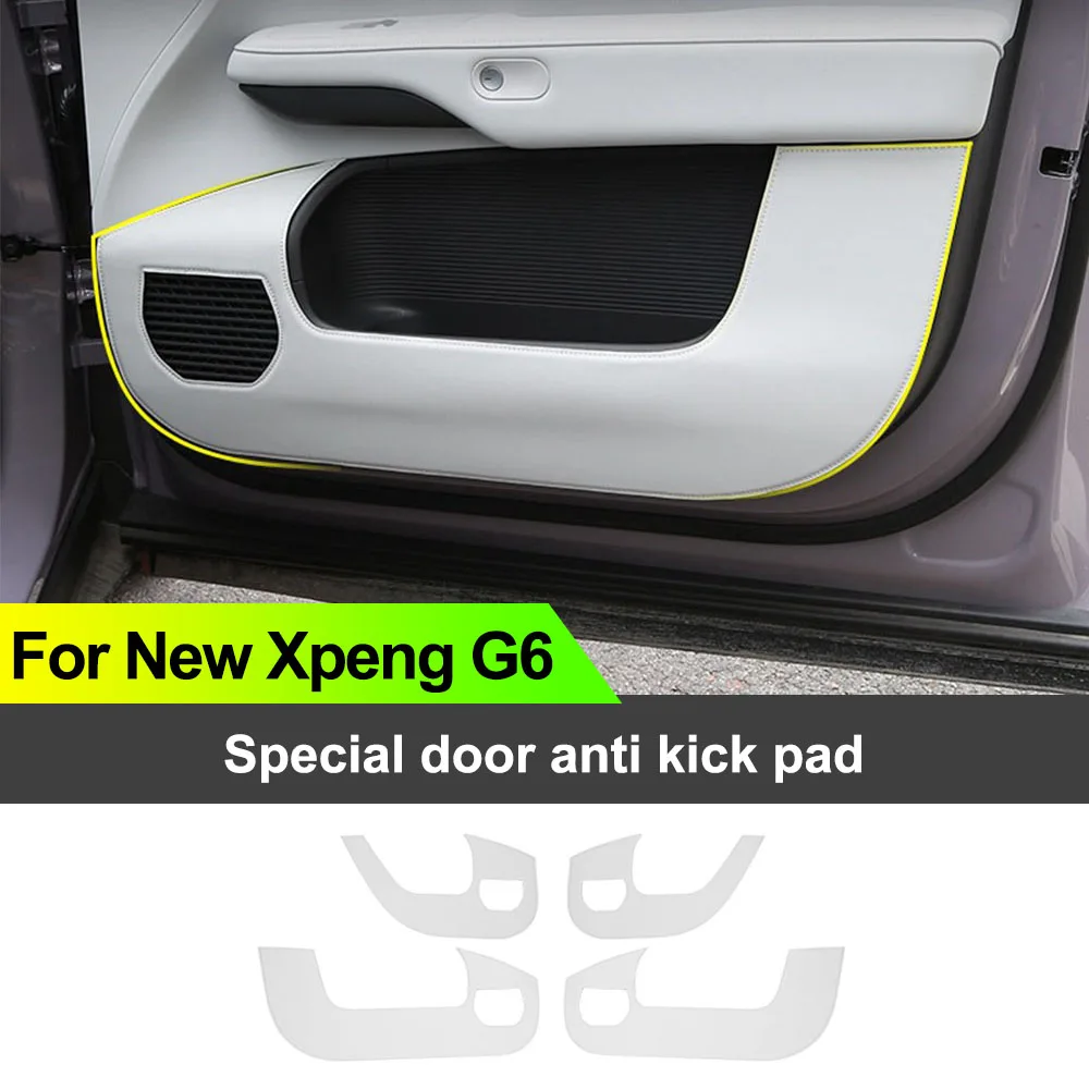 4 Pcs Fit For New Xpeng G6 2026 Door Anti Kick Pad Automotive Modification Supplies Original Color Leather Protective Sticker