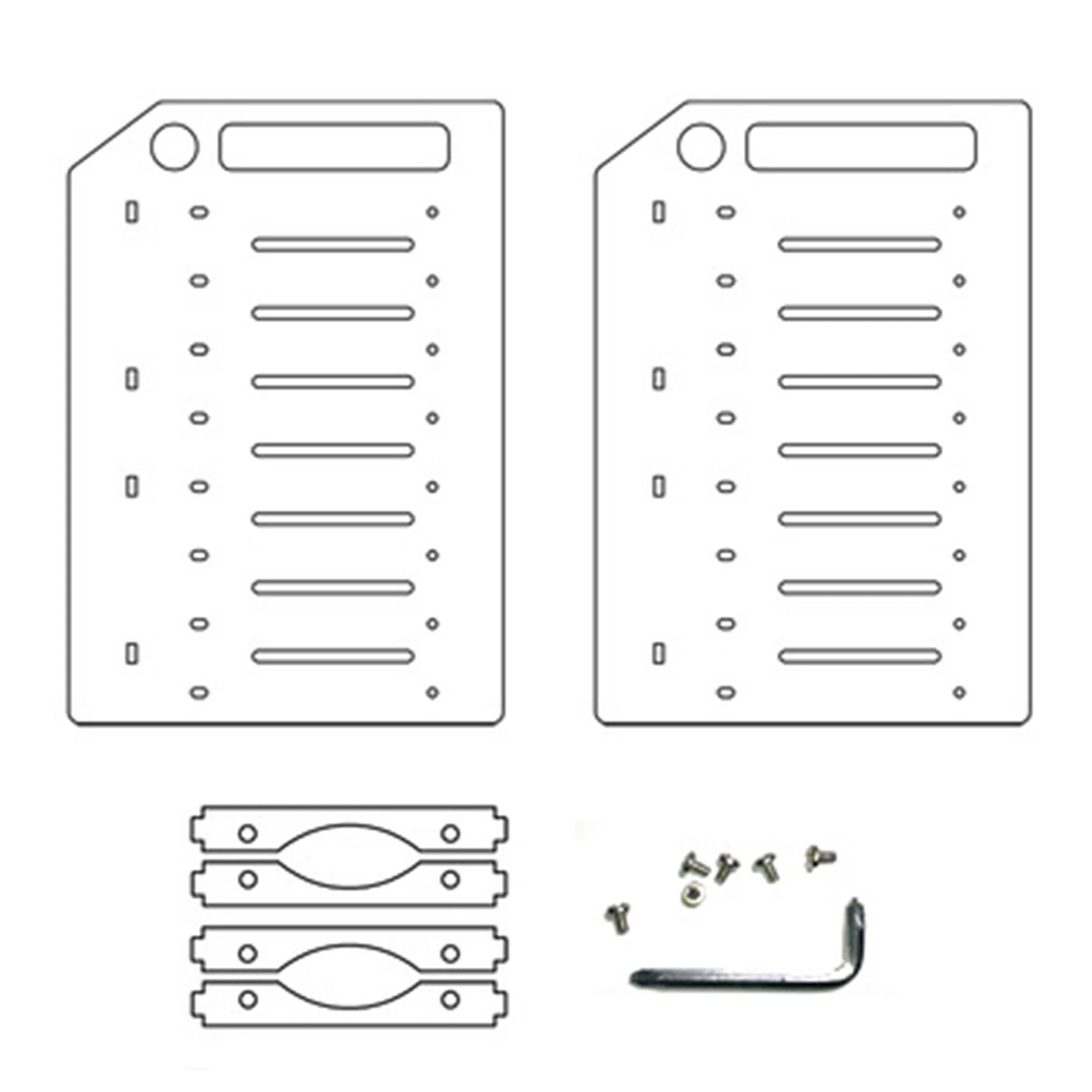 3.5 Inch HDD Hard Drive Cage 8X3.5 Inch HDD Cage Rack DIY Hard Disk Case for BTC Mining Computer Storage Expansion