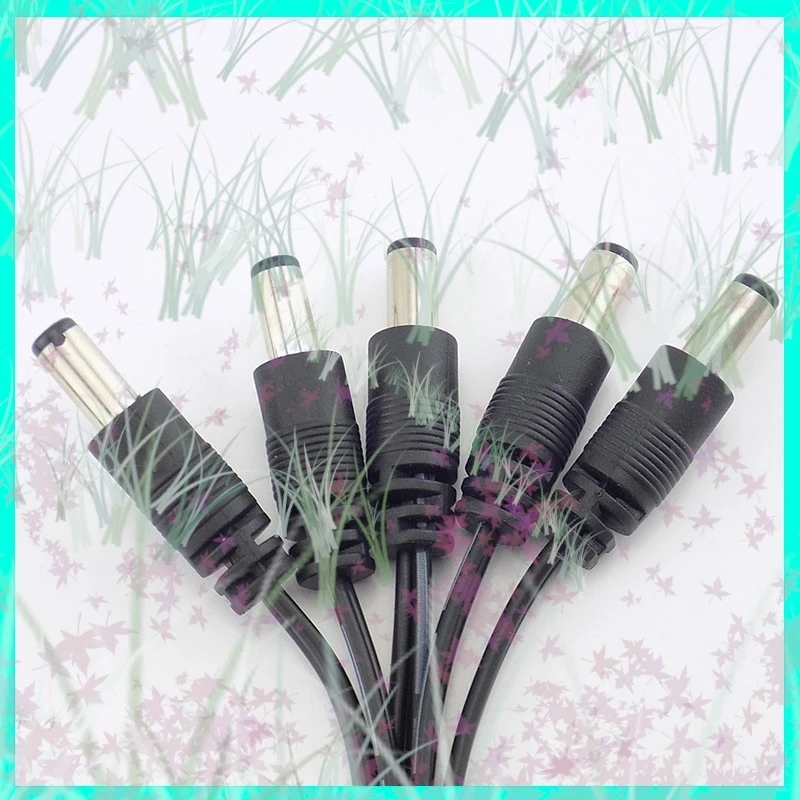 1/2/5/10 قطعة 12 فولت تيار مستمر ذكر موصلات التوصيل 5.5*2.1 مللي متر امدادات الطاقة تمديد وصلة كابل سلك ل كاميرا تلفزيونات الدوائر المغلقة LED قطاع ضوء E3