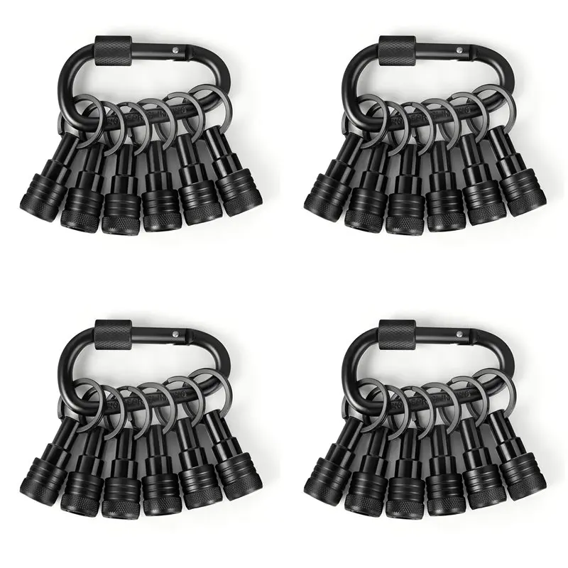 

Держатели для бит A84X-24PCS на брелоке, с шестигранным хвостовиком 1/4 дюйма, быстросменная конструкция для гайковертов, отверток и сверл
