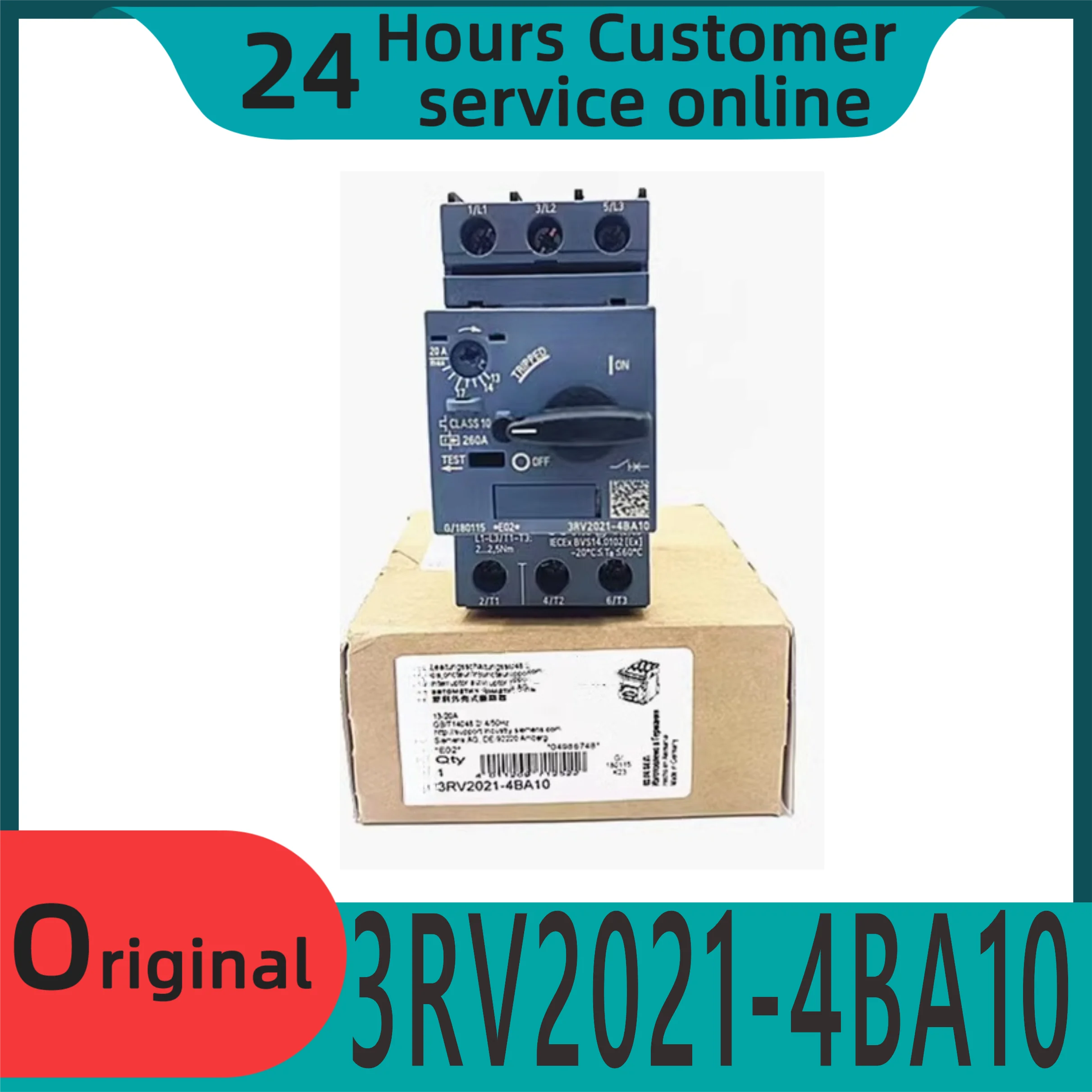 

New original motor protection circuit breaker 3RV2021-4BA10 14-20A