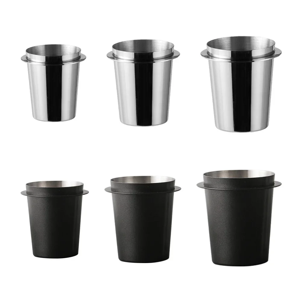 Coffee Dosing Cup 51/54/58mm Coffee Bean Measuring Cups Stainless Steel Replacement Cafe Barista Tool for Espresso Machine