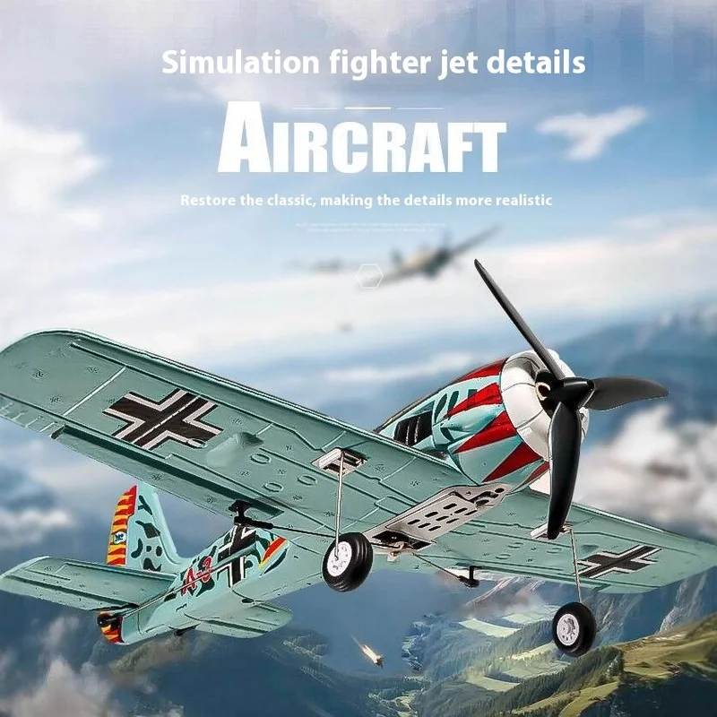 Qf013 moteur de chasse sans balais à quatre canaux Fw190 2.4g modèle d'avion à voilure fixe avion en mousse télécommandé noël Halloween
