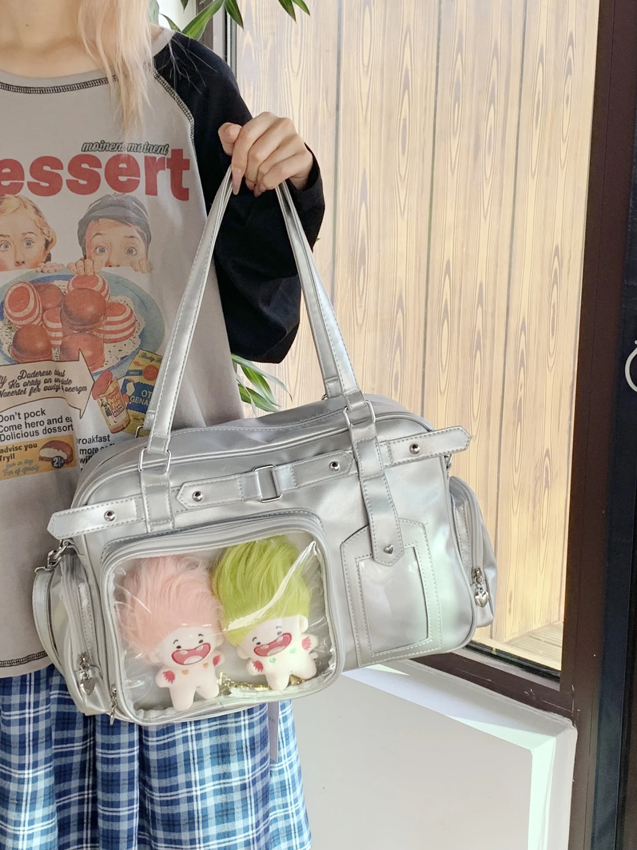 

Модная сумка через плечо из искусственной кожи, пригородная сумка на одно плечо, аниме Con, наклонная сумка для переноски, высокое эстетичное значение