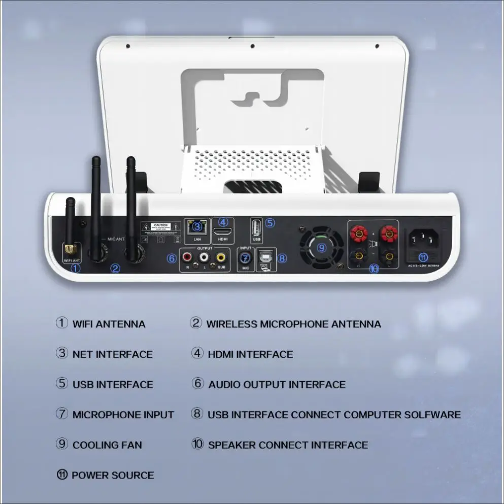 Karaoke Player 6 in 1 Karaoke Machine Adult Singing Machine Party Songs Player