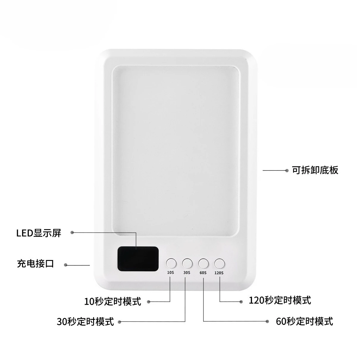 72W High Power Nail Lamp for Press on Nails, Large Space UV Curing Manicure Light Therapy Lamp Tools