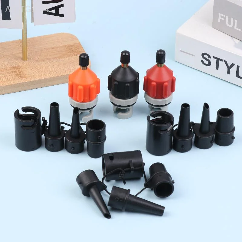 SUP Board Inflatable Pump and Air Valve Adapter Kit with Paddle Boat Kayak Tire Air Connector.