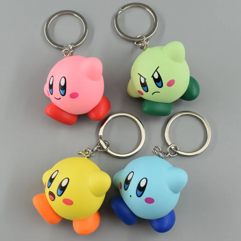 

Kawaii Kirby Game Peripheral Keychain Backpack Decoration Accessories Keyring Pendant Birthday Gift Toy