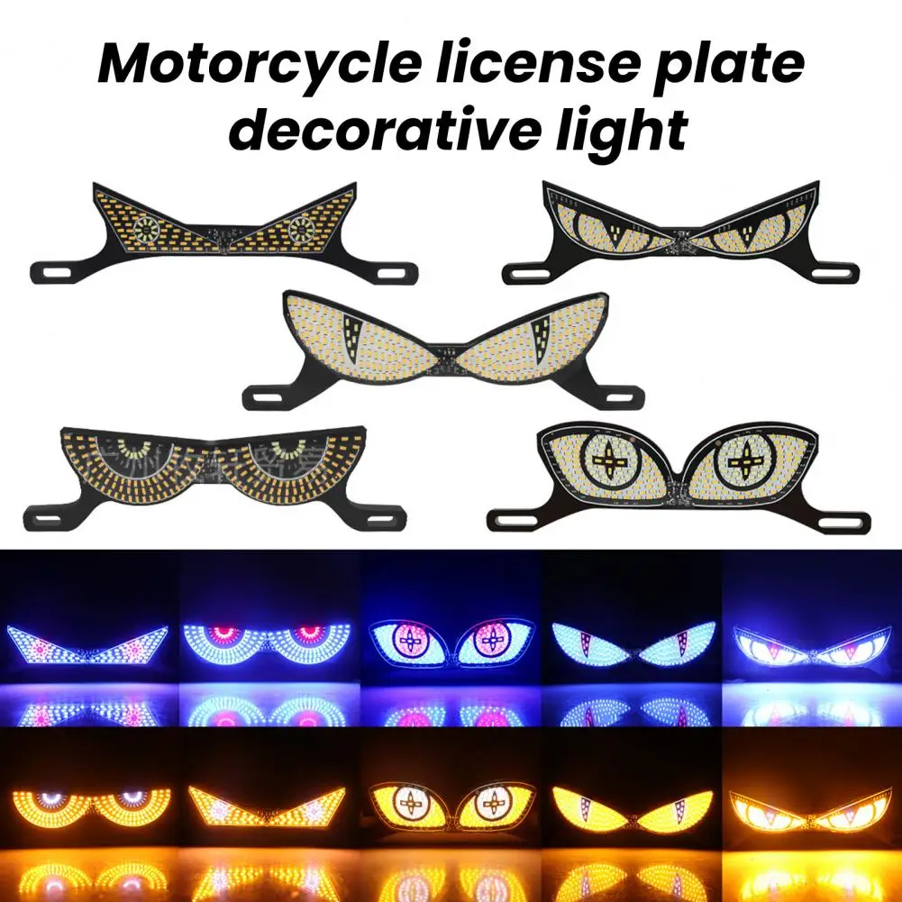 

Motorcycle Decorative Lights License Plate Light DIY LED Tail Lamp High Brightness Dynamic Tail Light