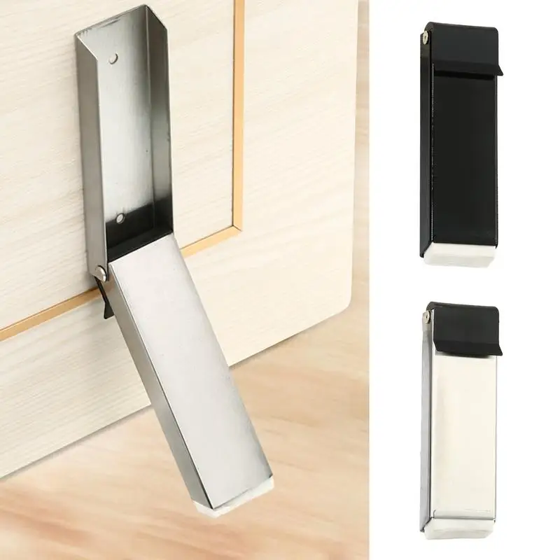 Heavy Duty Door Stopper Magnetic Door Holder Kick Down Door Stops Sturdy No Drilling Under Door Noise Stopper for Home and Hotel