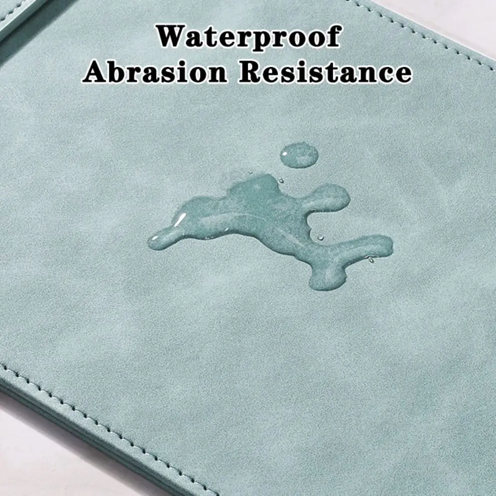 1pc Suede Menu Wine Holder PU Leather with Pen Insert Magnetic Clipboard A4/A5/A6/A7/B5 Document Clip School Office