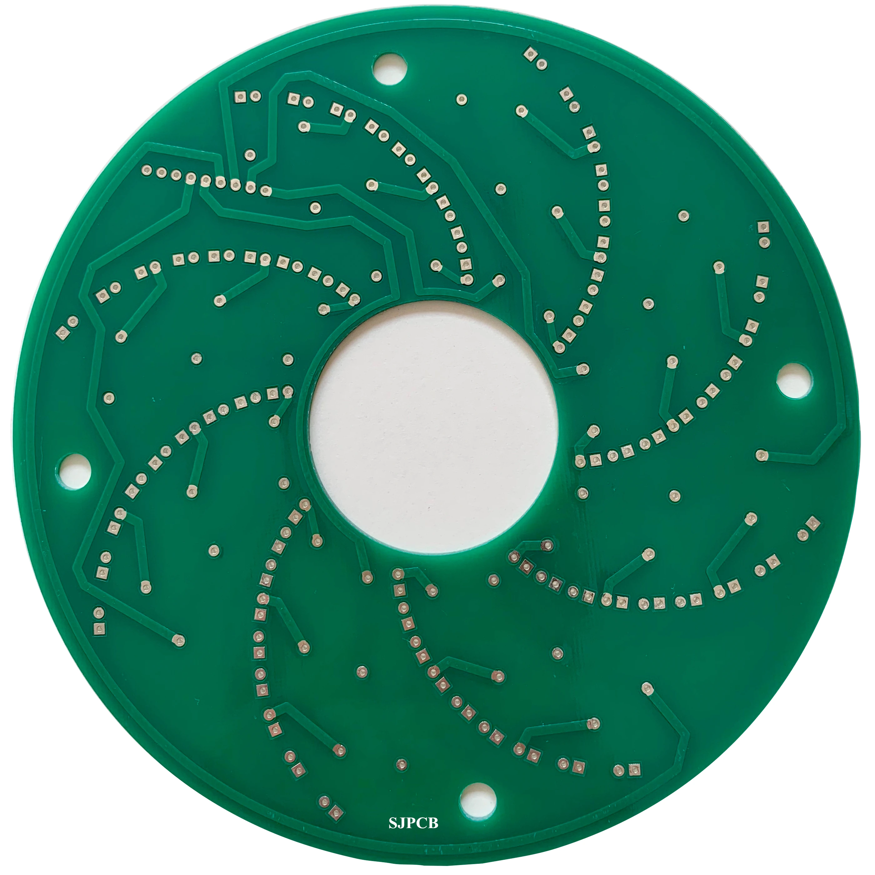 Best Selling Standard Double-Sided 2 Layers PWB Round PCB Printed Circuit Board Alu Metal Base Made Quotation Need Send files