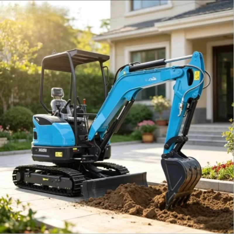 Free Shipping Diesel Mini Crawler Excavator with High Digging Power Engine Motor & PLC Core Components