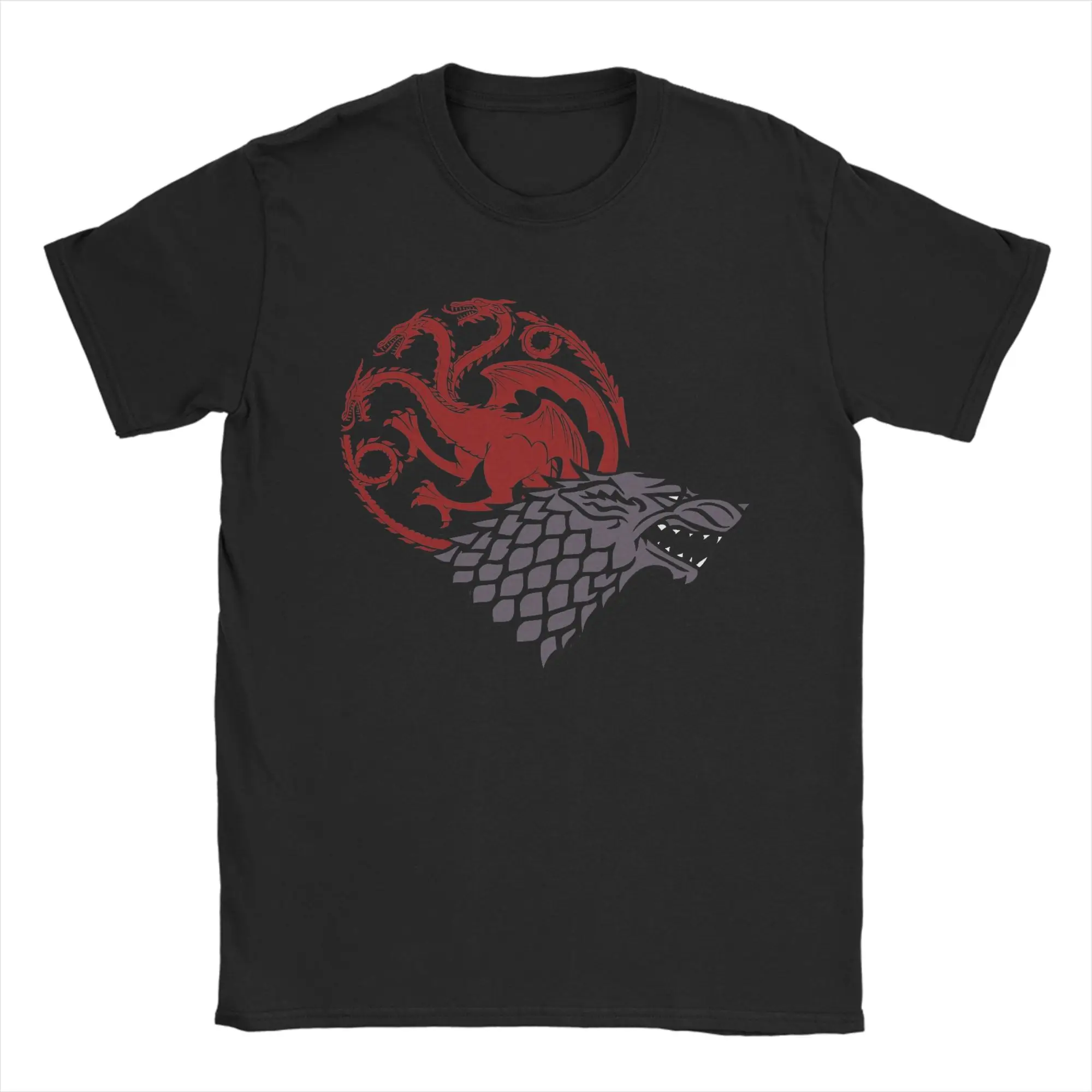 Camisetas resistentes con el sigilo de la casa Targaryen de Juego de Tronos, camisetas 100% de algodón, camiseta de manga corta con cuello redondo, ropa recién llegada