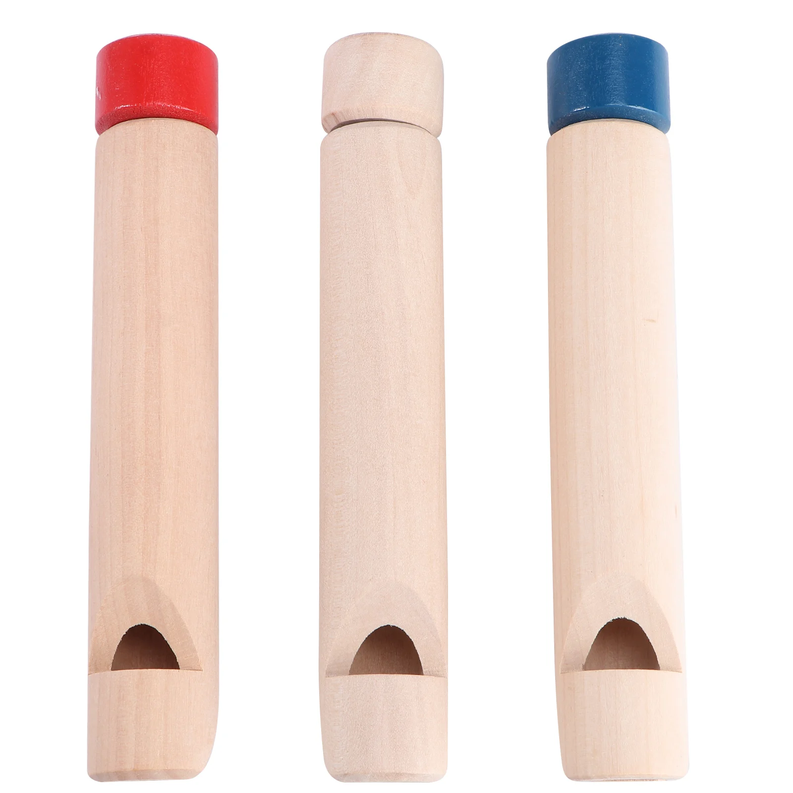 3 قطعة صفارات الأطفال الخشبية سحب دفع تغيير الصوت أدوات الموسيقى التعليم المبكر الاطفال يلعبون صفارات الأطفال