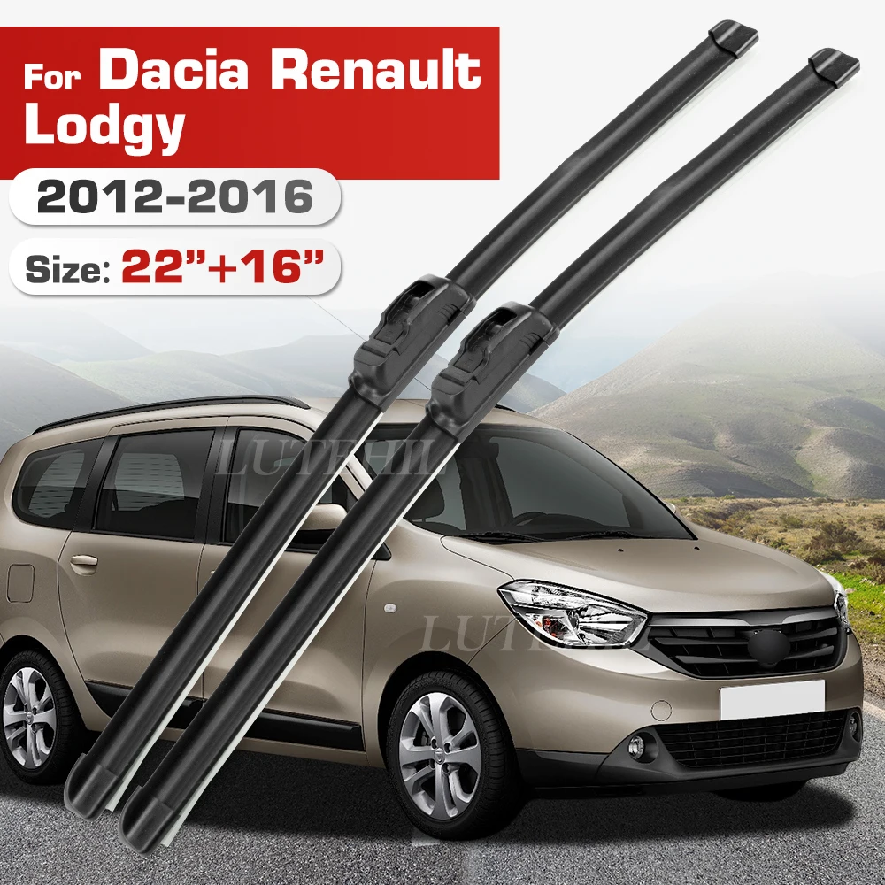 Wischer Für Dacia Renault Lodgy 2012-2016 2013 2014 2015 Front Klingen Windschutzscheibe Windschutz Fenster Pinsel 22 "+ 16"